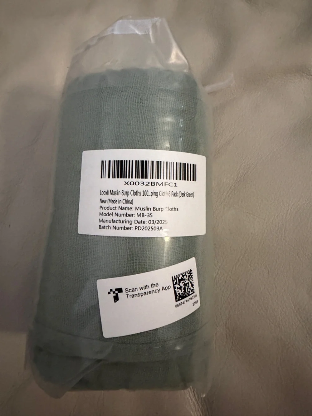 Looxii muslin burp cloths